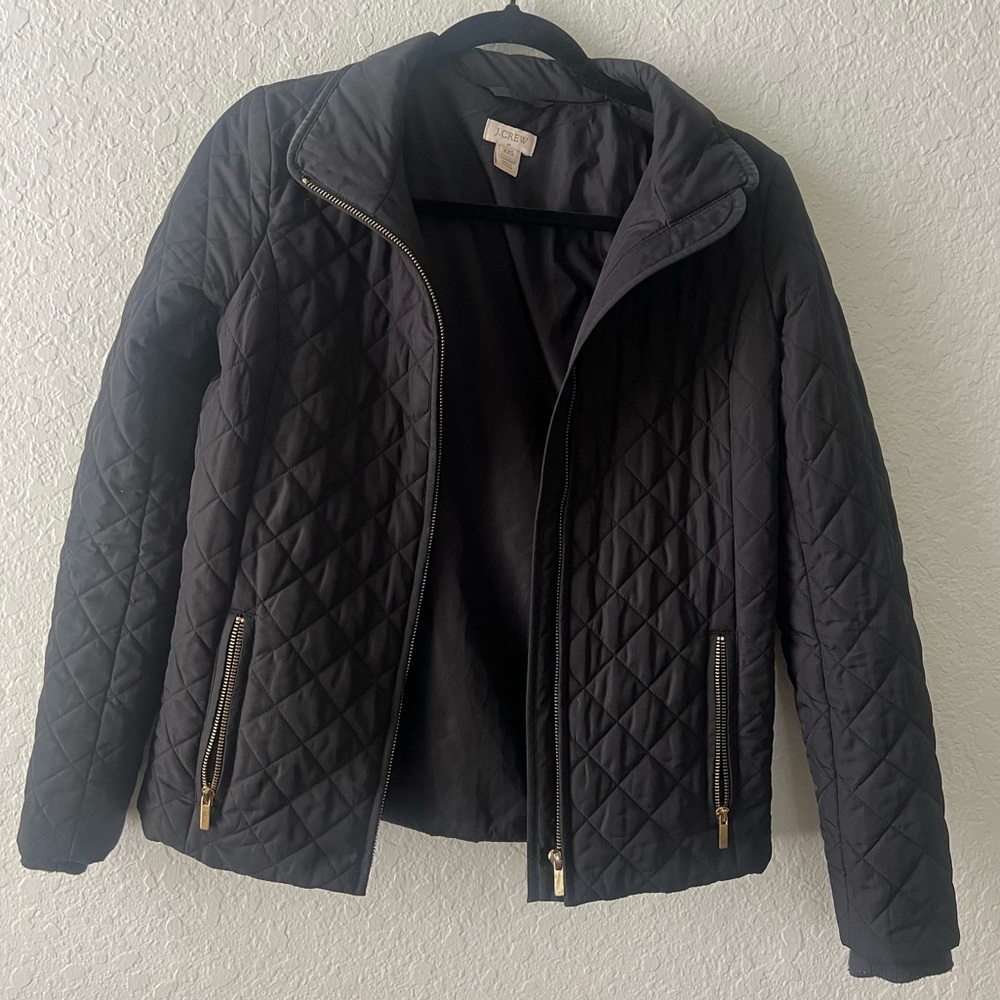 J crew quilted jacket